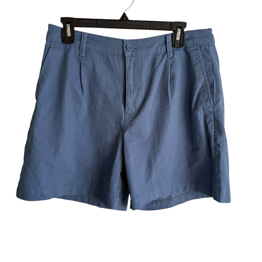 BANANA REPUBLIC Slate Blue Ladies Casual Cotton Blend Shorts, 10